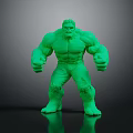 Green Muscular Hulk Action Figure In Dynamic Standing Pose For Collectors