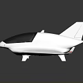 Futuristic White Spacecraft With Sleek Aerodynamic Design And Cockpit For Space Exploration Missions