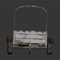 Trailer trailer trailer truck rear hanging 3d model