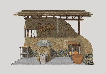 new chinese farm tools 3d model