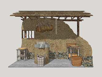 new chinese farm tools 3d model