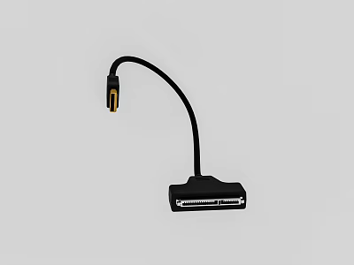 Modern patch cord 3d model Modern patch cord 3d model