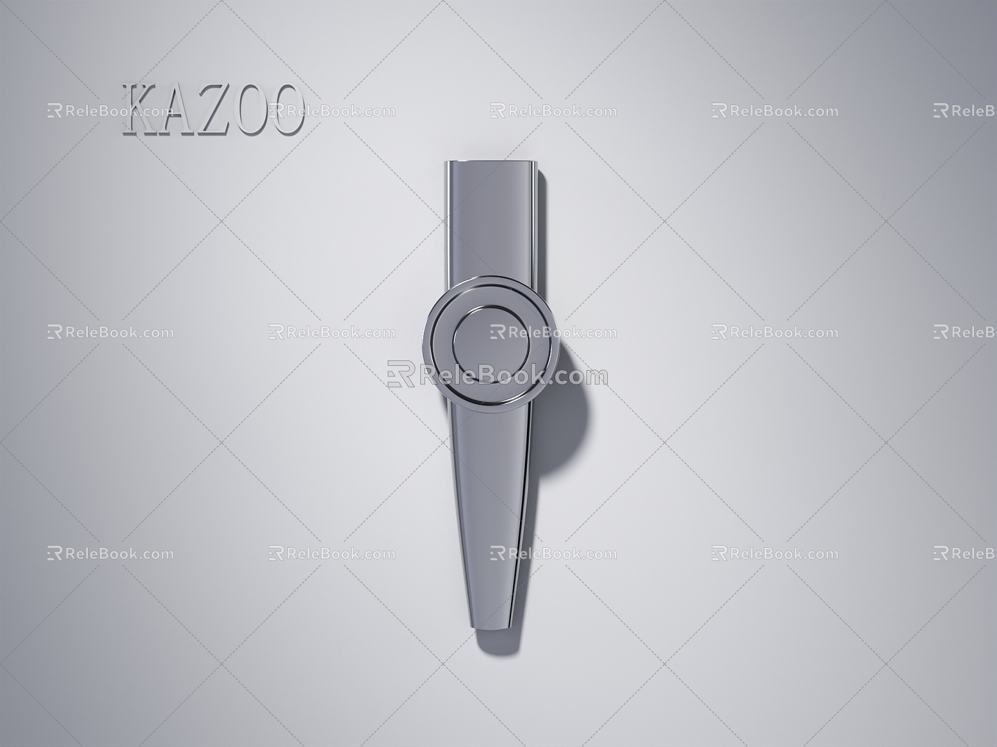 kazoo flute whistle instrument 3d model