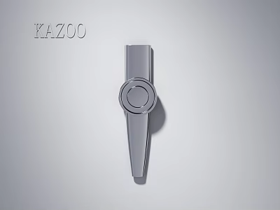 Sleek Modern Metal Door Handle With Circular Design For Home Decor 3d model
