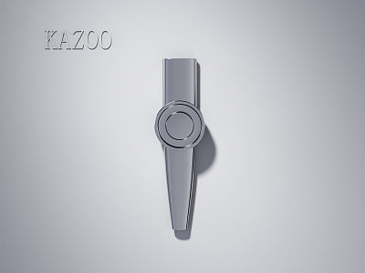 kazoo flute whistle instrument 3d model