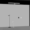 Modern Black And White Lighting Combination With Wall Lamps Track Lights And Pendant Fixtures
