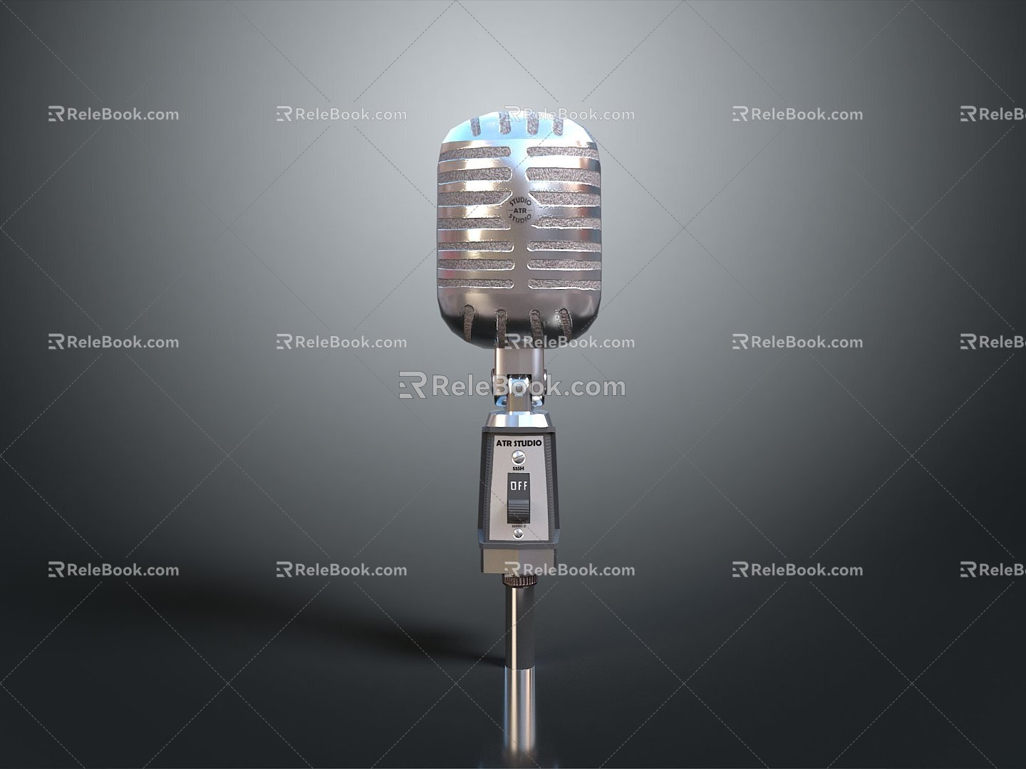 Microphone Amplifier Capacitor Microphone High-end Microphone Wheat Desktop Microphone Broadcasting Microphone 3d model