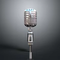 Microphone Amplifier Capacitor Microphone High-end Microphone Wheat Desktop Microphone Broadcasting Microphone 3d model