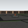 Site Plan Layout Featuring Main Building Green Space And Parking Area Design