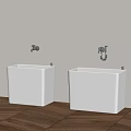 Modern mop pool mop pool mop pool balcony mop pool 3d model