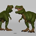 Modern reptile dinosaur Tyrannosaurus rex 3d model