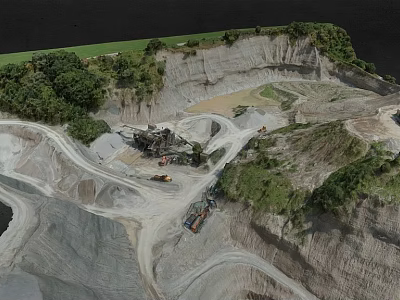 Garden Landscape With Natural Vegetation Winding Paths And Scenic Terrain Design 3d model