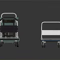 Mobile Medical Equipment Carts With Wheels And Various Surface Designs