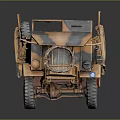 Camouflage Coated Functional Vehicle Equipped With Metal Frame And Gear