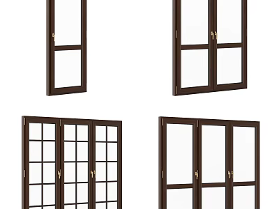 Modern casement window 3d model