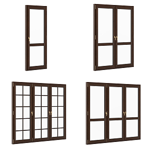 Modern casement window 3d model