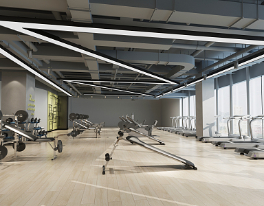 Modern Gym 3d model