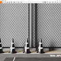 Modern Industrial Metal Mesh Wall Structure With Steel Frame And Decorative Design