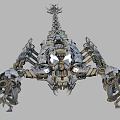 Detailed Mechanical Scorpion With Futuristic Metallic Exoskeleton And Robotic Limbs Design
