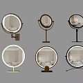 Modern Mirror Cosmetic Mirror Decorative Mirror Smart Round Mirror 3d model