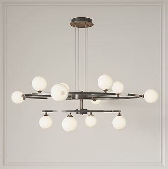 Modern chandelier 3d model