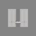 Sleek Modern Entryway Console Sideboard Cabinet With Marble Countertop Built in Mirror And Storage