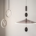 Modern chandelier combination 3d model