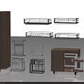 Commercial Kitchen Storage Equipment with Metal Baskets Wooden Cabinets and Drawer Organizers