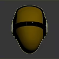 Tactical Weapon Helmet With Gold Black Decorative Pattern And Pink Circular Component