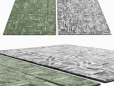 Modern Square Carpet 3d model