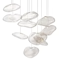 Modern Transparent Irregular Shaped Hanging Ceiling Lights For Interior Decor 3d model