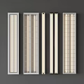 Modern LED Light Fixtures With Grid Design And Slim Profiles For Interior Use