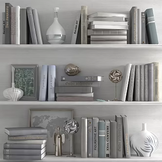 Modern Book Ornaments 3d model