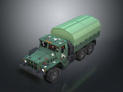 Military Truck Military Transporter Military Transporter Armed Transporter Armored Transporter 3d model