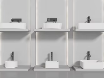 Modern wash basin wash station 3d model