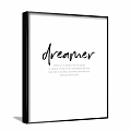 Inspirational Dreamer Decorative Wall Art With Motivational Quote And Modern Design