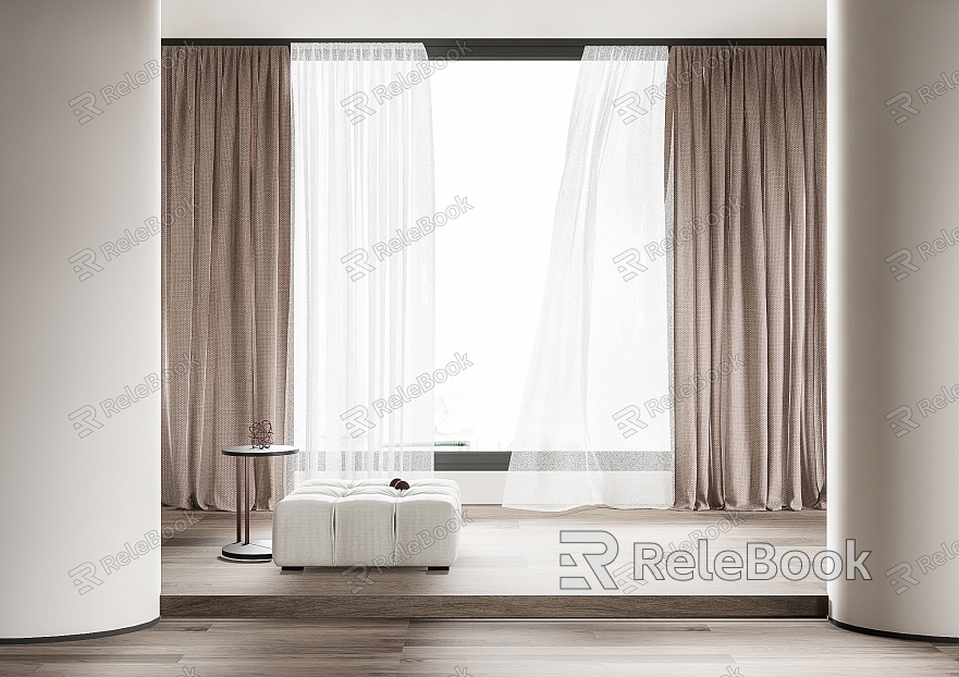 curtain fabric curtain gauze curtain fabric curtain model