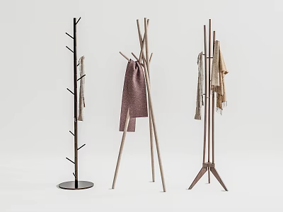 Modern Hangers Coat Rack Hangers 3d model
