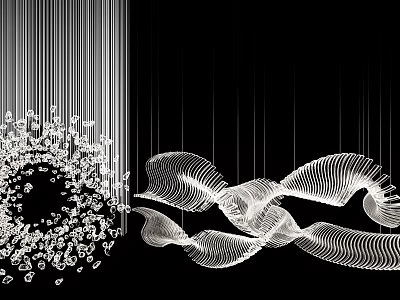 Modern Chandelier Large Chandelier 3d model