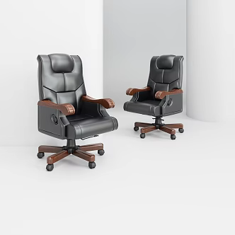 Solid Wood Executive Chair Boss Chair Office Chair Leadership Chair 3d model