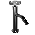 Modern Stainless Steel Faucet With Curved Spout And Single Handle Control