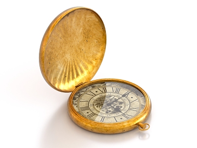 Pocket Watch Antique Ornaments Accessories 3d model