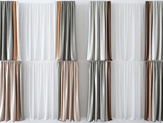 Modern Curtains 3d model