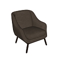 Modern Single Sofa 3d model