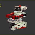 Industrial Robot Single Wheel Robot Double Wheel Robot Assistant Small Robot 3d model