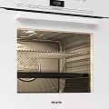Modern Built in Oven Kitchen Appliance With Interior Shelf Design And Temperature