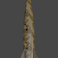 rocket explodes in germany 3d model