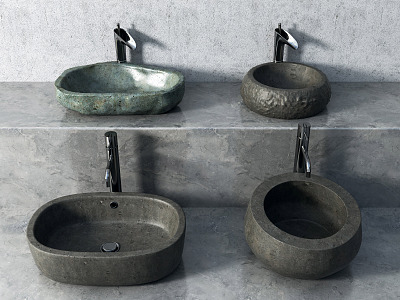 Silent wash basin model