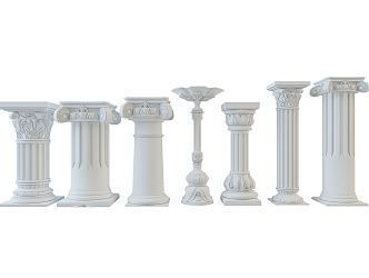 European Roman Column Classical Column 3d model