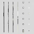 Modern Track Spotlights Embedded Magnetic Lights Linear Lights Steering Spotlights Downlight Bucket Lights Grid Duct Lights 3d model